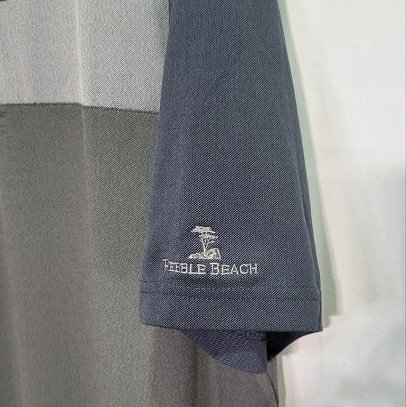 Pebble Beach Men's Colorblock Three Button Short Sleeve Polo Shirt Size XL - Picture 5 of 7